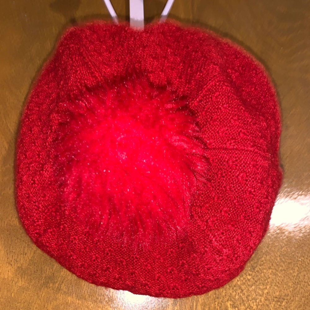 Little girls Janie and Jack winter hat and gloves set